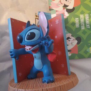 Disney Stitch book ornament 2023 NWT